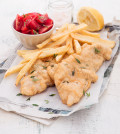 Fish and chips mediterraneo